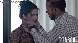 Victoria Voxxx smiles for camera while Johnny Goodluck pounds her petite teen ass