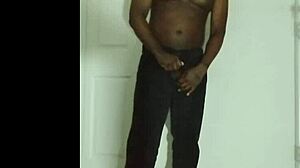 Woman undressing from jeans in drawing