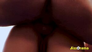 brunette anal jizzed hard after group pounding fuck frenzy