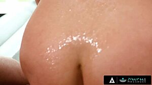 Busty Jennifer White's Oiled Nuru Massage Cock Ride