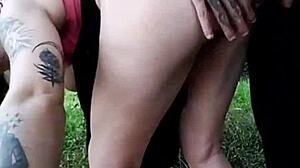 i teased hubby raw fucking stranger forest no condom