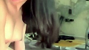 Petite tanned mexicana with small tits bends over for homemade pov doggystyle pounding