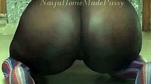 naijahomemadepussy teases big natural tits in sexy see-through lingerie