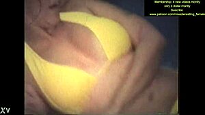 This mixed wrestling match turns into a fierce fight between guy and girl