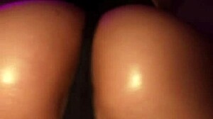 Latina homemade closeup riding screams on muscular guy's monster cock