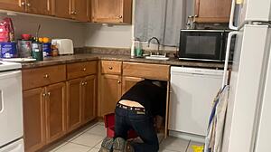 Plumber FUCKS Tight Teen SLUT Virgin PUSSY Before Prom Night