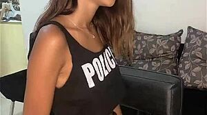 eshily bigo brasilian slut teases in steamy cop fantasy roleplay