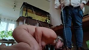 french milf slave bound spanked humiliated licks boots begs for cum maledom bdsm