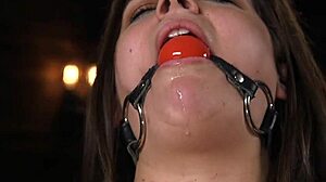 Gagged Bound Small Tits Babe Ass Whipped Roughly In BDSM
