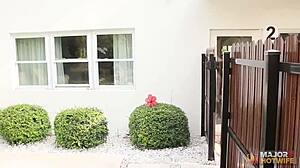 karina valentina's huge tits bounce as rome major bangs her doggystyle