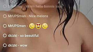 whoa check out these huge bbw tits in live shower