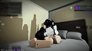 great sex session four: tits bounce during doggystyle cumshot