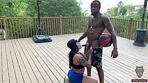 Monica Santhiago rides and milks Rome Majors' big BBC 😍🍆💦