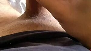 horny indian jerks massive cumshot in slowmo flashing jizz everywhere
