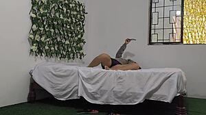 stepmom flashes tits then fucks stepson homemade milf sex