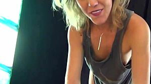 dane rams big cock down bree mitchell's throat in deep blonde gagfest