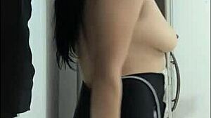 my mature busty stepmom's exhibition flaunts huge natural tits