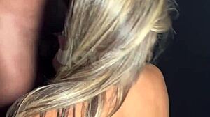 Met hung BBC at swingers house played girlfriend then fucked him raw cuckold watching through sheer