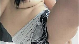 my mature busty stepmom's exhibition flaunts huge natural tits