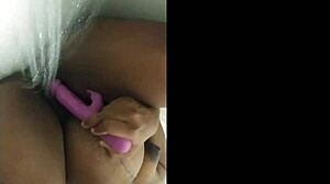 naejae sensually sucks her dildo while showering wet