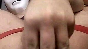 chubby bear cub rams fat black dildo deep inside