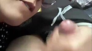 horny latina teen gives creamy handjob finish in hand homemade couple