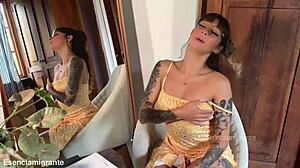 your psychology teacher masturbates shaved pussy right in front of you!