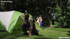sexy campers cheat with hot ffm pussy licking action?