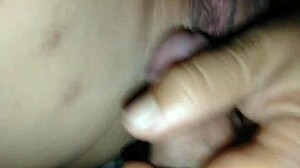 amateur wet tight pussy creampie spread clit licking closeup