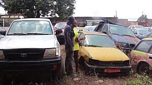 the mechanic's long cock makes me squirt deep in ass at garage