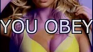 Mistress Lisa trains erotic 20yo in obedience submission