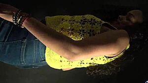 Her hips sway rhythmically ass shaking in sexy outfit long nails gleaming