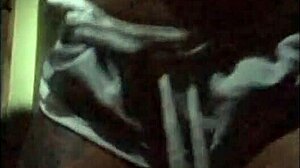 next door ebony milf flashes saggy tits in tight shorts