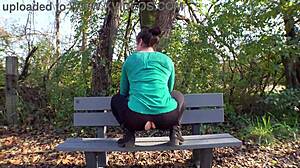 Slutty Milf Wife Rips Leggings in Staged Public Flashing Prank Humiliation