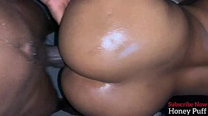 ebony bbw girlfriend's huge curves beg for deep neighbor thrusting