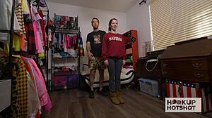 Tiny Charly Summer Hooks Up for Sloppy Casting Fuck