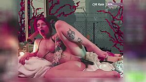 vibrator stuck in succubus pussy makes her moan wildly 😩💦🔥