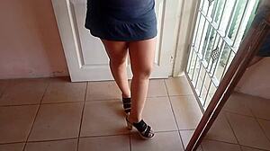 Deliciosa Milf Latina Big Ass Cheeks Massaged In High Heels