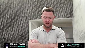 nuru therapist gropes client into wild oiled sex