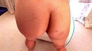 Asuka's seductive Asian dance teases with dildo play hints