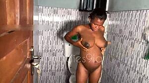 SEXY PREGNANT MODEL WITH HUGE NATURAL TITS ECHOES FOR HOMEMADE FUCK