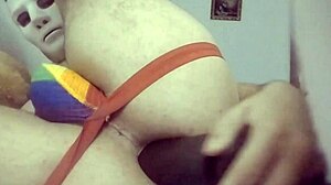 chubby bear cub rams fat black dildo deep inside