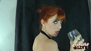 ginger penny pax oils up n rides pink dildo hard 🍑💦✨