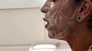 tattooed brazilian amateur slut slurps cock in bikini heels