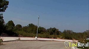 Blonde Fuck Doll Lizzy Shares Cock FFM Doggystyle Outdoor Ride