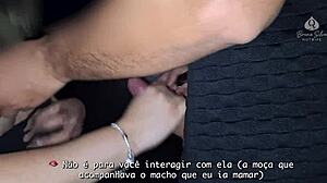 Mamei o macho em público me levou para cabine