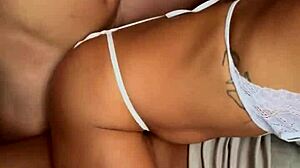 belinha's tight ass wrecked in brutal dp