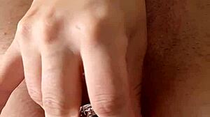 Fucking my tight ass with huge wet dildos till gaping