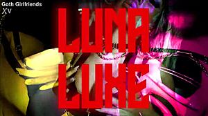 Pierced Goth Luna Luxe Fucked Rough Cowgirl Facial Domination Licking Pussy