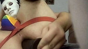 chubby bear cub rams fat black dildo deep inside